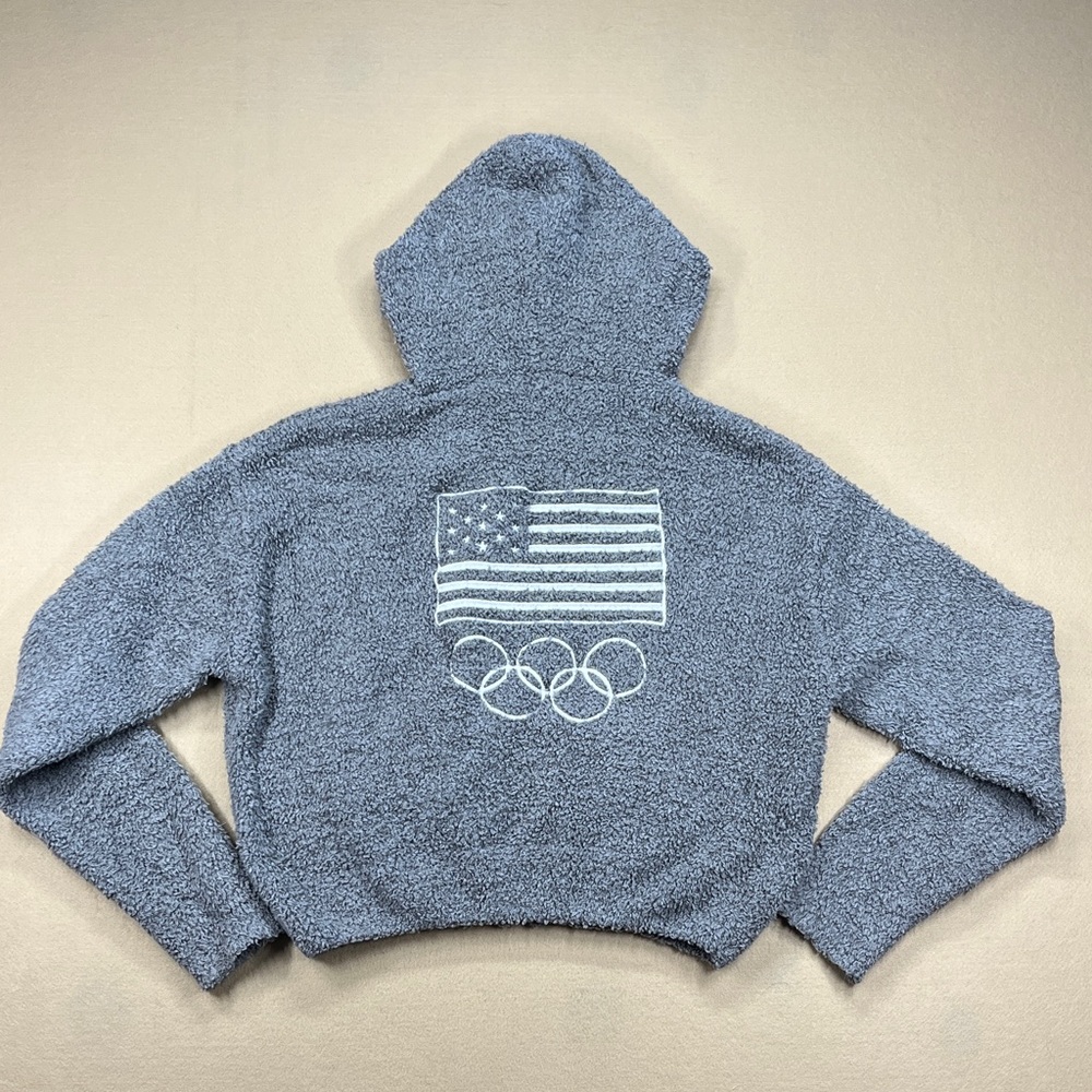 SKIMS Team USA Cozy Knit Zip-Up Hoodie